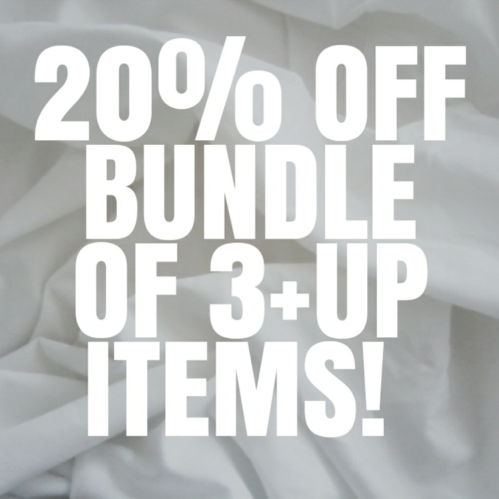 •20% Off Bundle Discount•